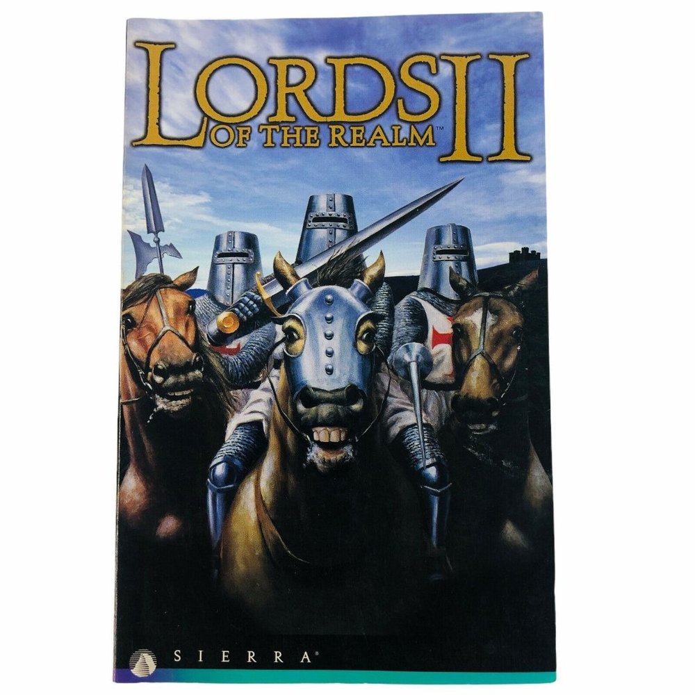 Lords‎ of the Realm II Game Manual Sierra RPG Strategy Reference Softcover VTG